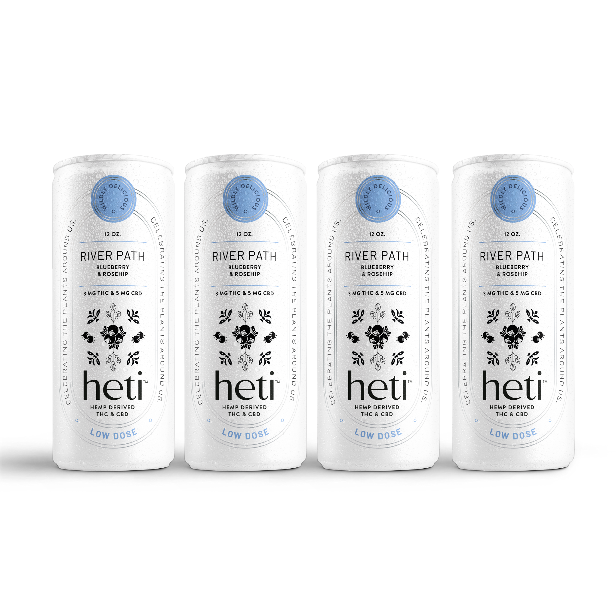 4 Pack Of Heti THC Beverages In Flavor River Path