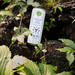 Heti CBD & THC Beverage in flavor Woodland Edge is Cedar, Maple, and Wild Bergamot.