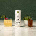 Heti CBD & THC Beverage in flavor Woodland Edge is Cedar, Maple, and Wild Bergamot.