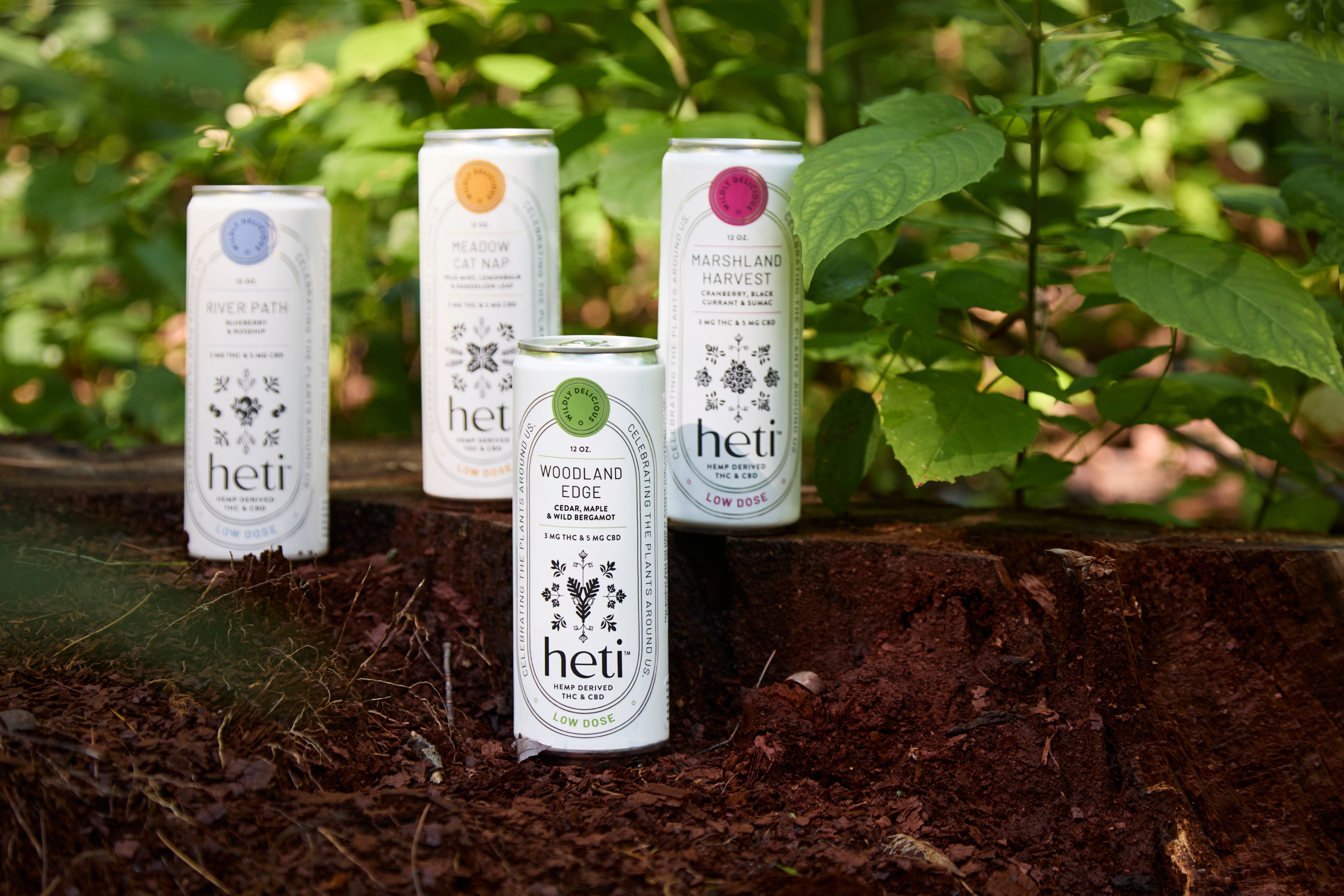 Heti Cannabis Seltzer Variety Pack With All Natural Vegan Ingredients And Flavors Like Blueberry, Wild Mint, Cranberry, And Maple.